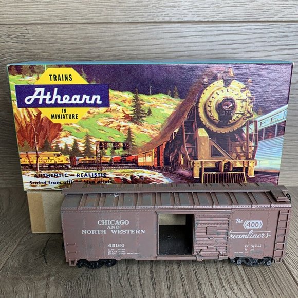 Athearn Other - Athearn 5003 40 ft Box Car C & NW Chicago And Northwest HO Scale